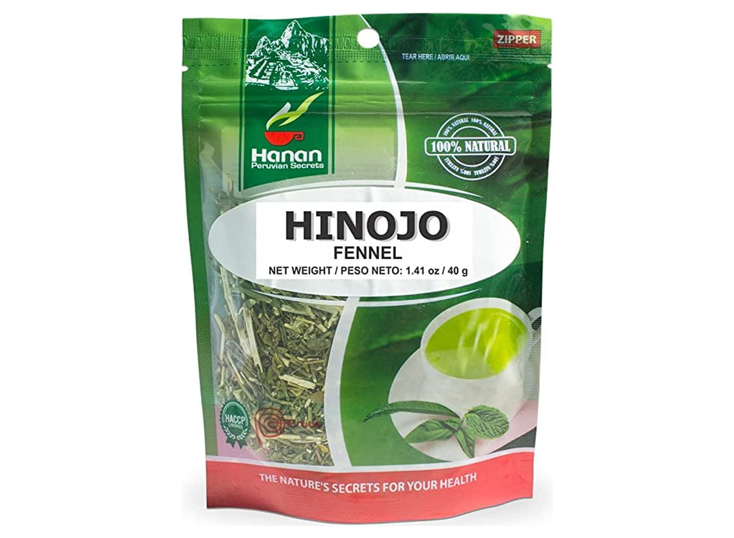 Hanan Peruvian Secrets Hinojo| 100% Natural Fennel|1.41oz / 40g | Naturally Aids in Fighting Stomach Discomfort and Seasonal Allergies| Promotes Healthy Cholesteral Levels (3 Pack)