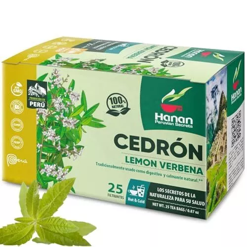 Hanan Peruvian Secrets Lemon Verbena Tea (Cedron) |12 Pack of 300 ...