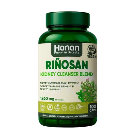 Hanan Rinosan Kidney Cleanser Blend | 100 Capsules | Naturally Aids in Supporting Healthy Kidney and Urinary Tract Function