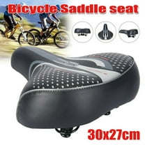 EKIDAZB Comfort Extra Wide Big Bum Bike Bicycle Gel Soft Pad Saddle Seat Sporty Black