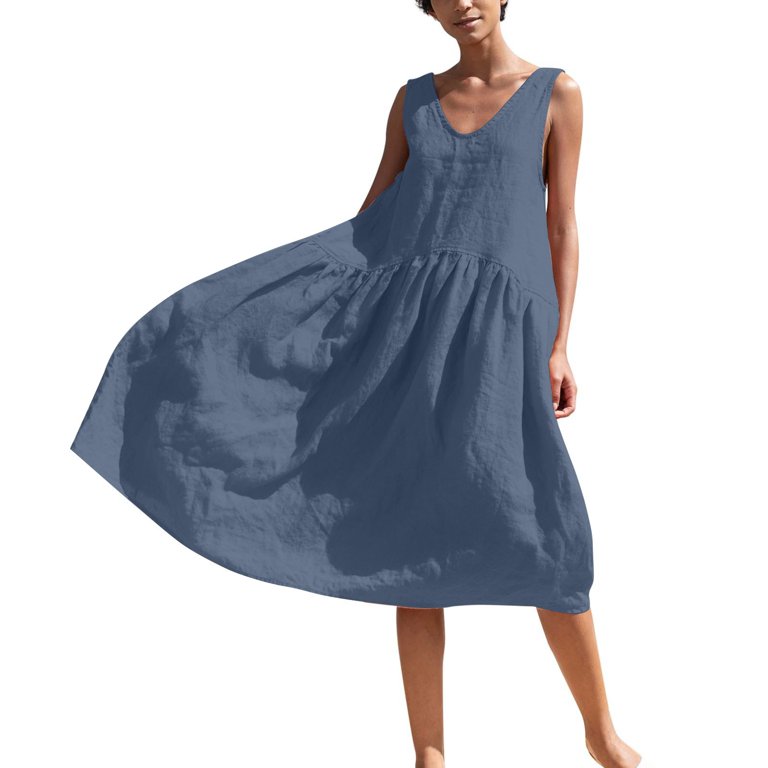Ladies cotton 2025 dresses uk