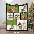Hanas Grinch Decorations 2024 Cute Christmas Blanket Gifts For Women