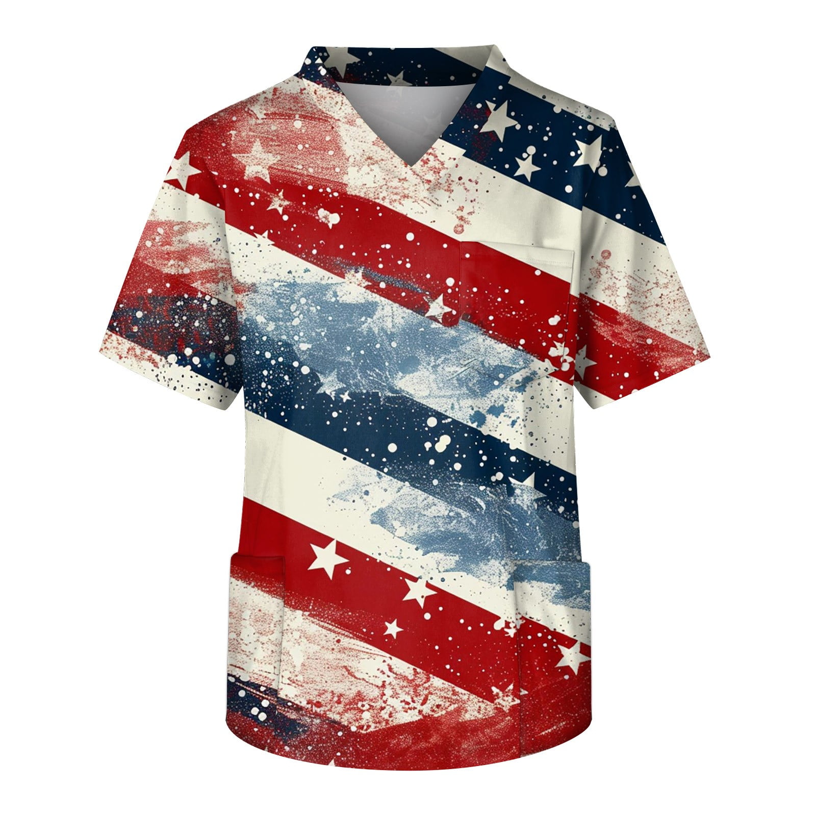 Hanas Independence Day Graphic Mens Polo Shirt, Fit Outdoor Polo Shirt