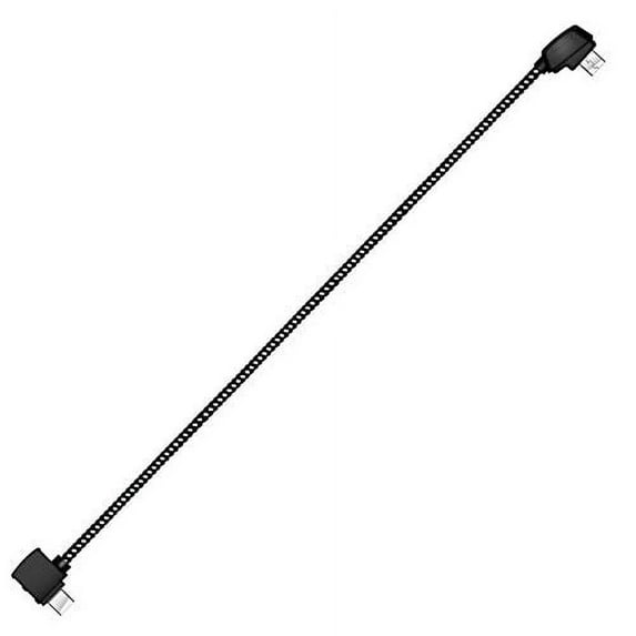 Hanatora Micro AB to iOS 8.14 Inch Remote Controller Cable for DJI Mavic Mini, Mavic 2 Pro Zoom/Mavic Air/Mavic Pro Platinum,Tablet OTG Nylon Braided Data RC Cord Accessories(iOS Connector)