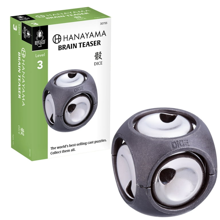 BePuzzled, Dice Hanayama Metal Brainteaser Puzzle Level 3 Ages 12+