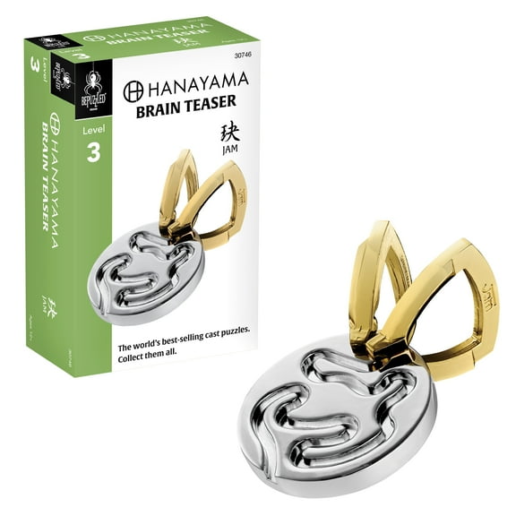 BePuzzled, Jam Hanayama Metal Brainteaser Puzzle Level 3 Ages 12+