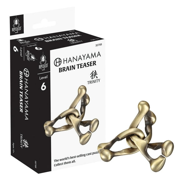 BePuzzled, Trinity Hanayama Metal Brainteaser Puzzle Level 6 Ages 12+