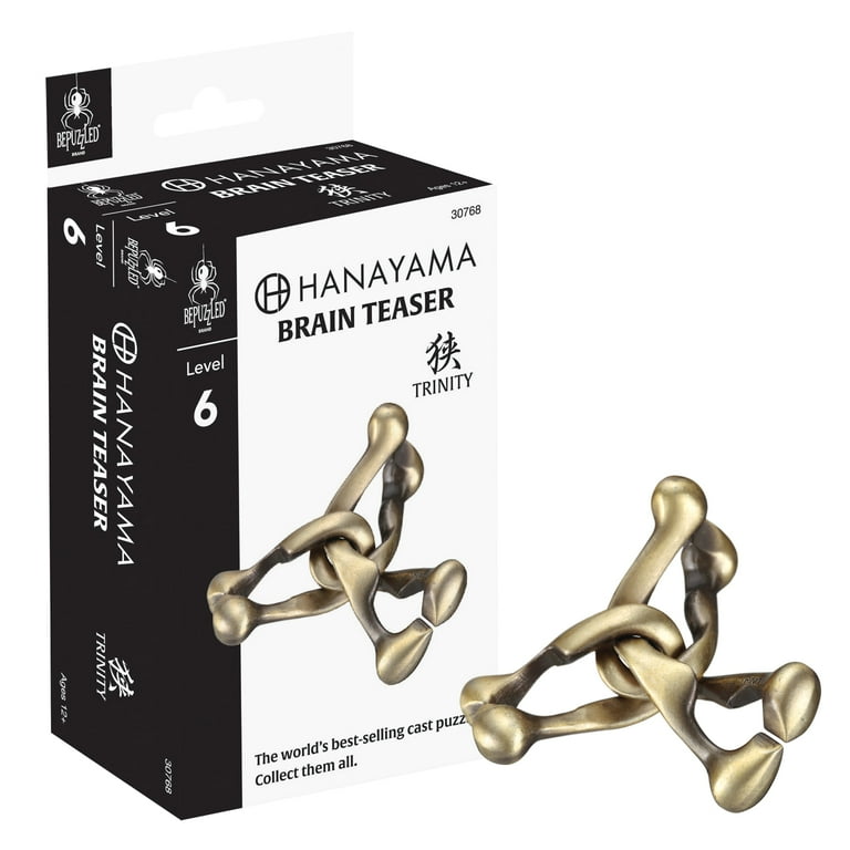 BePuzzled, Trinity Hanayama Metal Brainteaser Puzzle Level 6 Ages