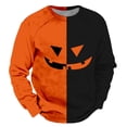 Hancoe Halloween Pumpkin Sweatshirt Men's Fall Long Sleeve Sweatshirt