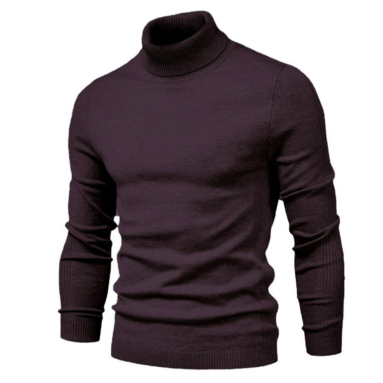 Mens purple turtleneck shirt online