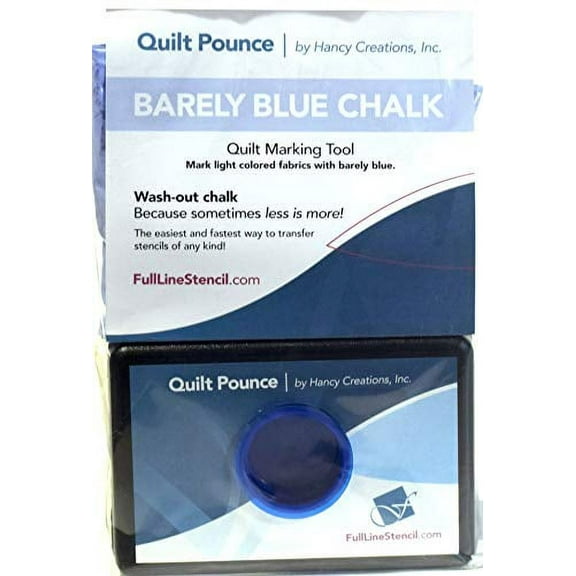 Hancy Quilt Pounce Pad W/Chalk Powder-4oz Barely Blue