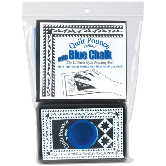Hancy Quilt Pounce Pad W/Chalk Powder-4oz Blue