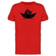 thumbnail image 1 of Hand And Wings Logo T-Shirt Men -Image by Shutterstock, Male Small, 1 of 2