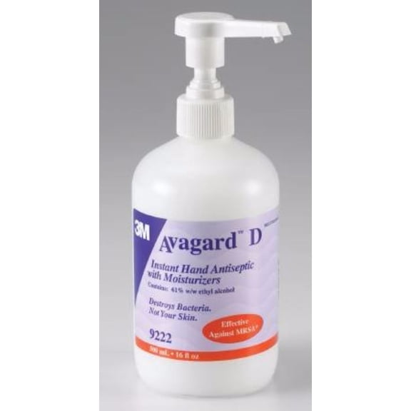Hand Antiseptic Moisturizer Avagard D 16 oz. 61% Ethyl Alcohol Bottle