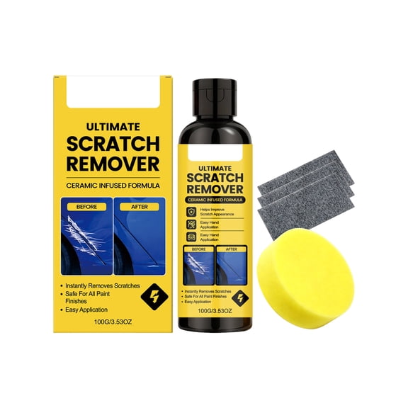 Hand Apply Car Scratch Remover, 100g / 3.53oz Water Based Exterior Paint for Daily Finish Upkeep Garages for