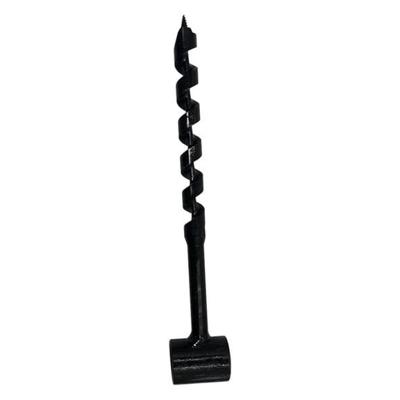 Hand Auger Drill Manual Tool Hole Digger Carbon Steel 16mm Diameter for Woodworking and Camping Use