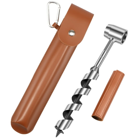 Hand Auger Wood Drill Portable Manual Auger Drill 10inch Scotch Eye Hand Wood Auger Drill Bit Manual Hole Maker Professional Outdoor Survival Gear for Camping Hiking