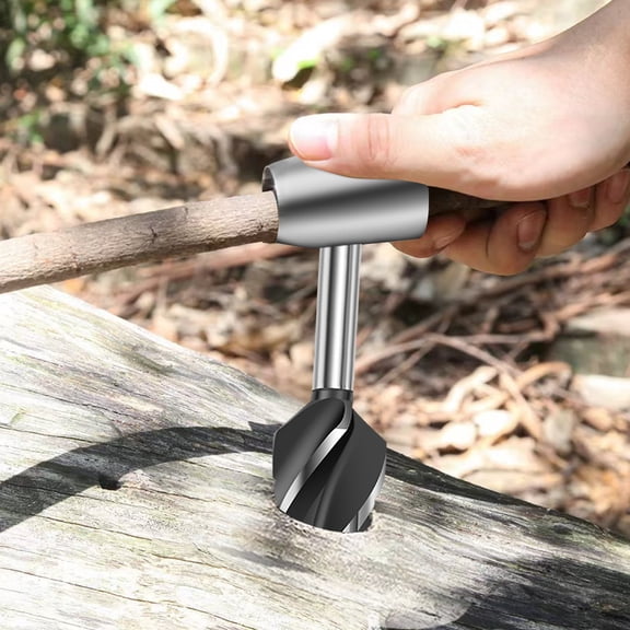 Hand Auger Wood Drill Portable Manual Auger Drill 10inch Scotch Eye Hand Wood Auger Drill Bit Manual Hole Maker Professional Outdoor Survival Gear for Camping Hiking
