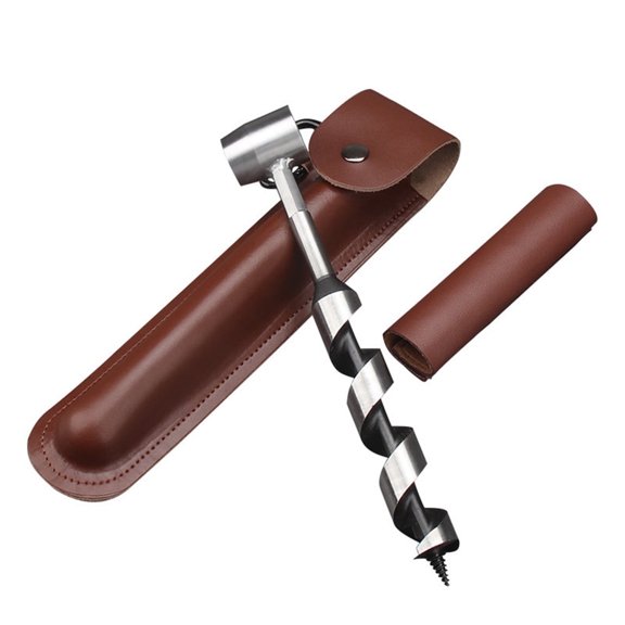 Hand Auger Wrench for Easy Wood Drilling - Settlers Wrench and Bushcraft Tools Perfect for Camping and Woodworking Tasks-