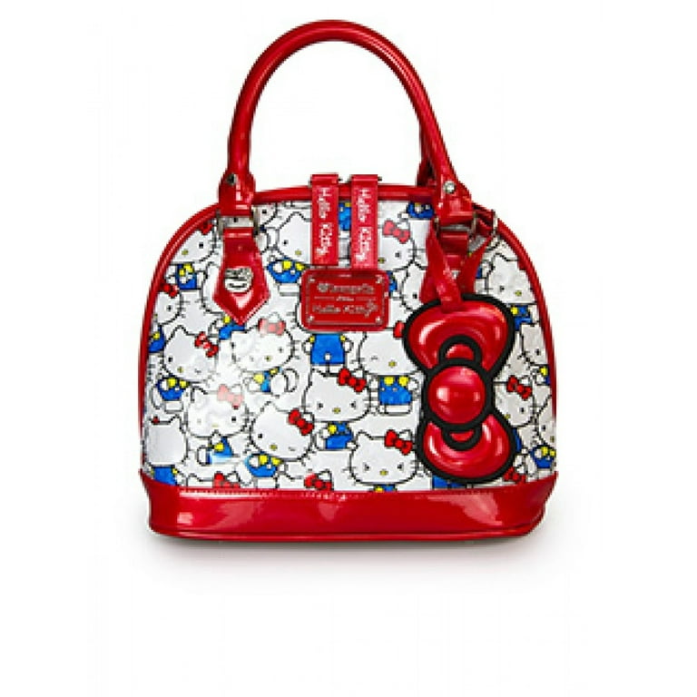 Hello Kitty Embossed Patent Wallet and Hand Bag Set
