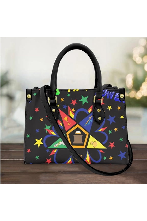 Hand Bags for Women OES Sistars Order Of Eastern Designer Long Shoulder Strap Messenger Bag Top Handle Pu Leather Totes