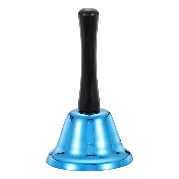 Hand Bell, Call Bell Service Loud for Seniors Bedside Adults Calling Dinner Home Game Bar Room Night, Blue