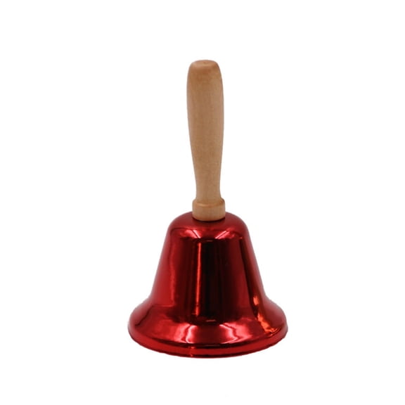 Hand Bell - Hand Call Bell with Brass Solid Wood Handle,Very Loud Handbell, Large Hand Bell, Hand Bells for Kids and Adults, Used for Weddings, School ClassroomService and Game
