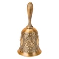 thumbnail image 1 of Hand Bell, Metal Call Bell Alarm Hand Held Service Call Bell Desktop Bell Tea Dinner Bell Game Bell, Zinc Alloy Dinner Call Bell for Kitchen Hotels Schools Restaurants Bar Counter, 1 of 7