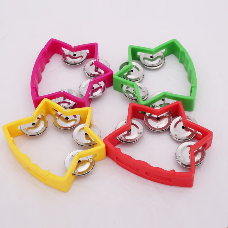 Hand Bell Toy Music Toy Hand Shaking Bell Tambourine Toy Percussion