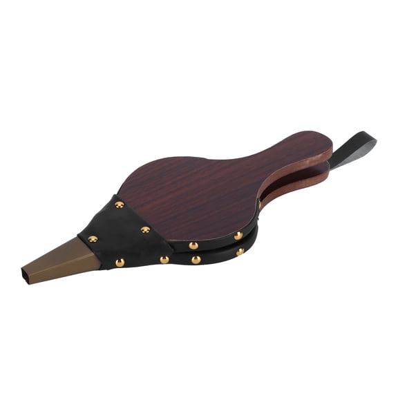 Hand Bellow, Manual BBQ Air Blower Artificial Leather Delicate For Fireplaces Barbecues