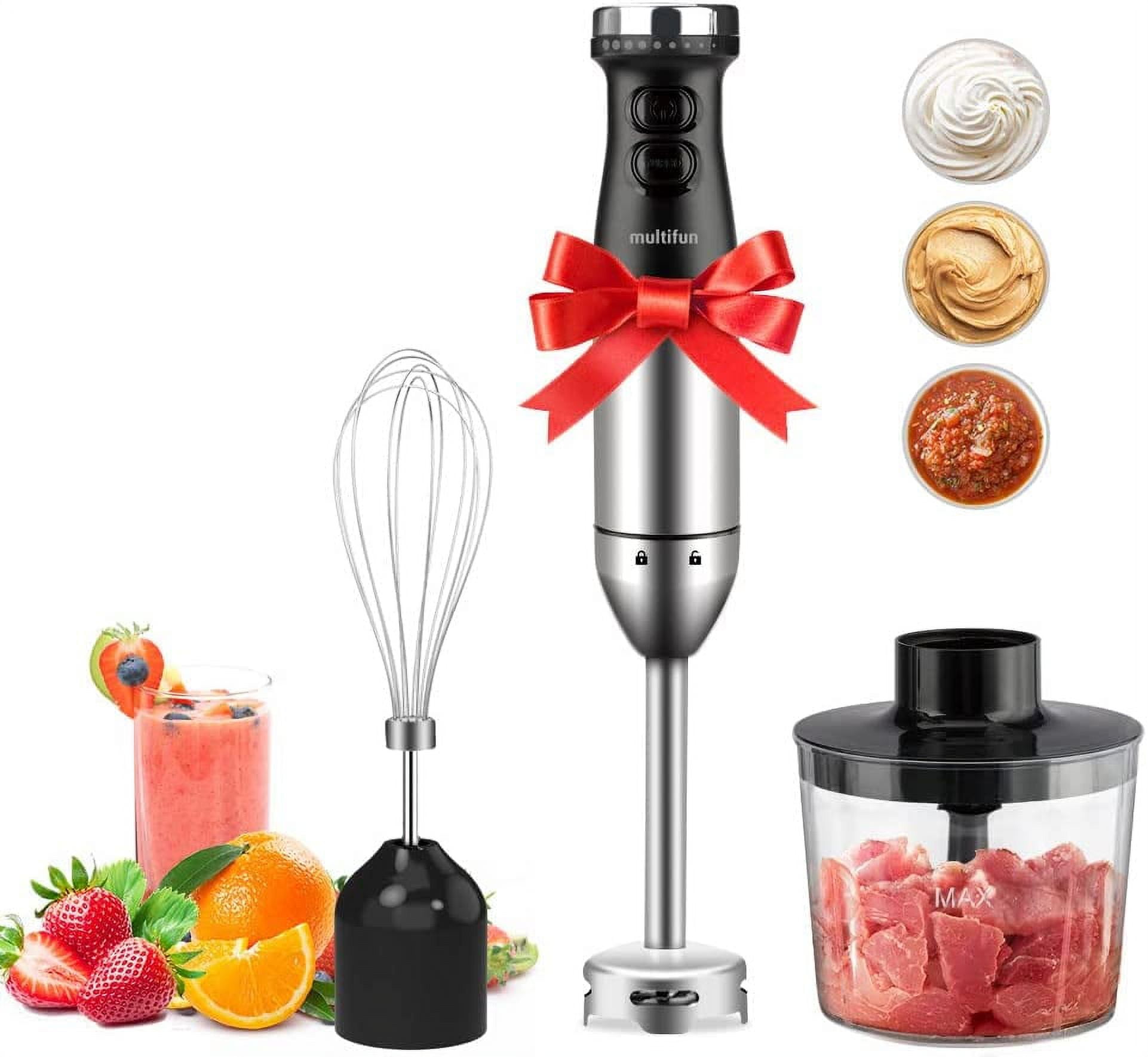 Hand Blender, 3in1 Immersion Hand Blender,9 Speed Turbo Mode Stick