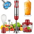 thumbnail image 1 of Hand Blender, 5-in-1 Immersion Hand Blender,12 Speed Turbo Mode Stick Blender for Make Smoothie, Milk Shakes,Juice ,Sauces, 1 of 8