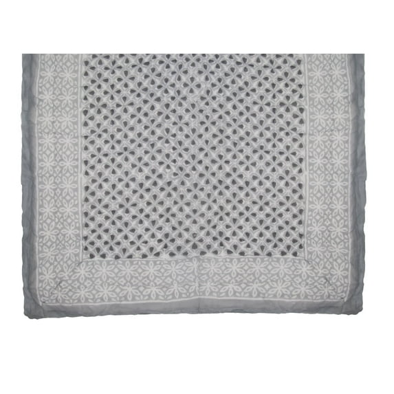 KOUBOO Unique Home Decor Cotton Quilt and Bed Spread, Gray