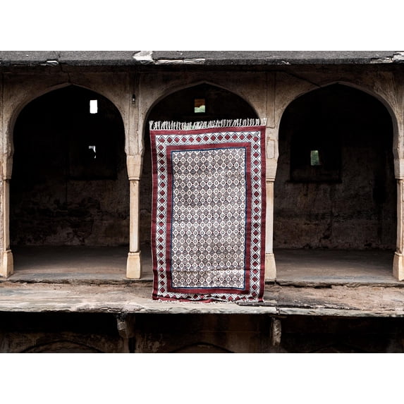 Hand Block Print Cotton Runner Extra Large Rug Hallway Rug Stair Rug Bohemian Rug Kitchen Rug