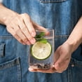 thumbnail image 1 of Hand Blown Borosilicate Glass Cup, 14oz Heat Resistant Drinking Glass for Hot/Cold Beverages, Microwave & Dishwasher Safe, Crystal Clear Tall Water Tumbler Clearance!, 1 of 7