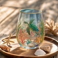 thumbnail image 1 of Hand Blown Crystal Whiskey Glass with Marine Animal Figurine, Lead-Free Heavy Base Old Fashioned Tumbler 300ml, Gift Boxed for Father's Day Birthday, 3.15x3.54 Inches, 1 of 8