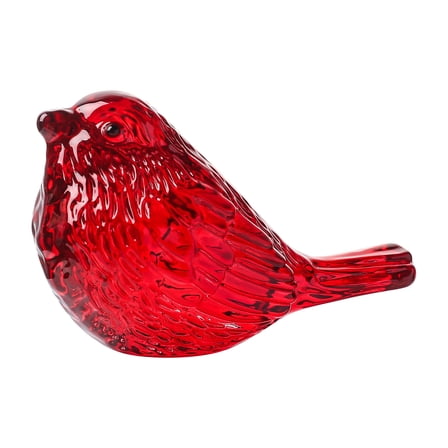 Hand Blown Glass Bird Figurine Miniature Collectible Desk Decoration For Bird Lover