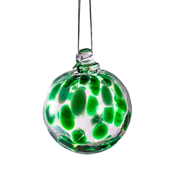 Hand-Blown Glass Christmas Ball Ornaments – Hanging Glass Baubles for Xmas Tree, Window, Garden, or Patio Décor – Unique Holiday Decoration Gift