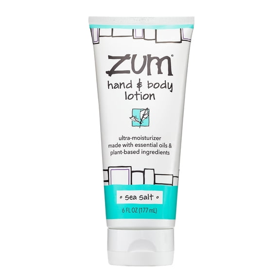 Zum by Indigo Wild Hand & Body Lotion - Natural Hand Lotion for Dry Hands - Body Lotion for Women & Men - Body Moisturizers Include Shea Butter, Jojoba Oil & More - Sea Salt Scent - 6 fl oz