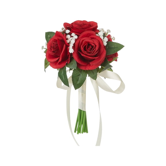 Hand Bouquet Bride, Simulated Flower Wedding Bouquet, Senior Sense Wedding Photography Photo Prop for Bride