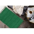 thumbnail image 1 of Hand Braided Cotton Rag Rug 24''x36''- 2x3'- Multicolor Chindi Rug - Washable & Reversible with Tassel, 1 of 4