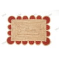thumbnail image 1 of Hand Braided Natural Jute Rug Beige and Red Area Rug Rectangle Rug, 1 of 5