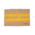 thumbnail image 1 of Hand Braided Natural Jute Rug Beige and Yellow Scalloped Area Rug Rectangle Rug, 1 of 5
