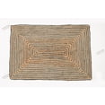 thumbnail image 1 of Hand Braided Rug Area Rug Natural Jute Grey Scalloped Rectangle Rug, 1 of 5