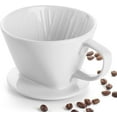 thumbnail image 1 of Hand Brewed Coffee Filter Cup Clearance Sale Ceramic Coffee Dripper Reusable Pour Over Coffee Dripper,,1PC White, 1 of 5