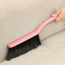 Hand Broom Brush,Soft Bristle Cleaning Brush,Counter Brush, Crumb Debris Sweeping Brush for Car Bed Couch Desk Sofa Furniture Clothes,Small Particles Hair Remover(pink)