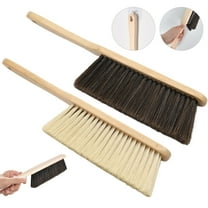 Hand Broom Cleaning Brushes-Soft Bristles Dusting Brush for Cleaning Car/Bed/Couch/Draft/Garden/Furniture/Clothes,Wooden Handle(2Pcs) Ciozy