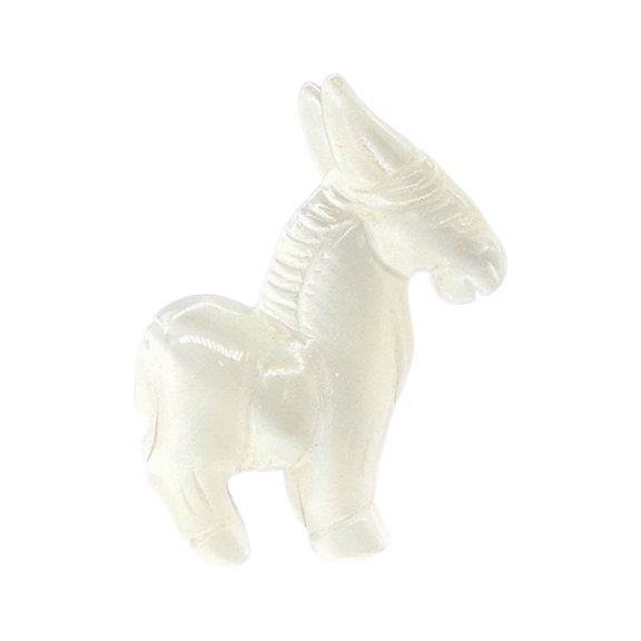 Hand Carved Donkey Burro Stone Animal Statue