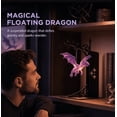 thumbnail image 1 of Hand Carved Iridescent Purple Dragon Hanging Bookend Light, Wrought Iron Weighted Book Holder Ambient Night Lamp, Fantasy Decor for Book Collectors & Dragon Fans, 1 of 8