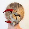 thumbnail image 1 of Hand Carved Moon Hair Fork Wooden Hair Stick Styling Tool For Women With Thick Long Hair Natural Hairpin Barrettes Hair Accessory, 1 of 8